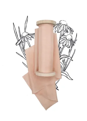 Champagne Silk Ribbon in Habotai