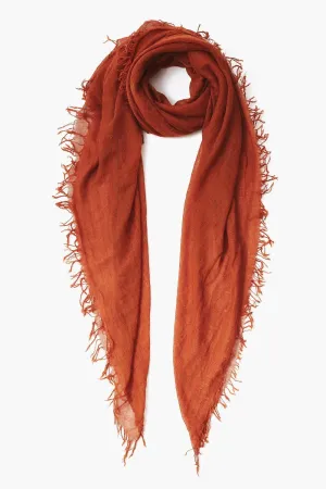 chan luu leather brown scarf