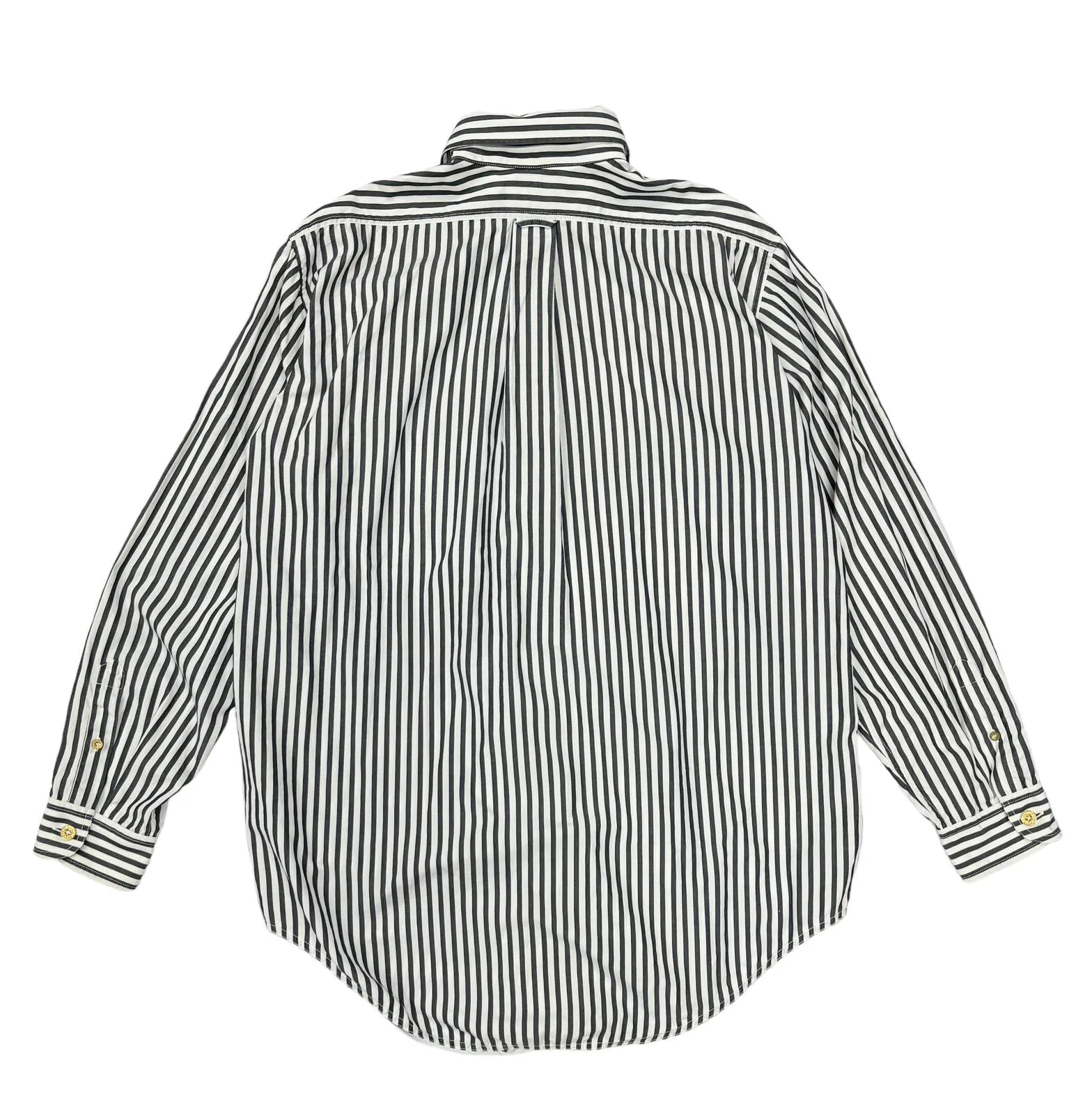Chanel Black Striped Button Down