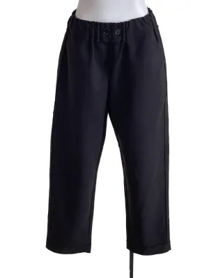 Charcoal Black Button Pants