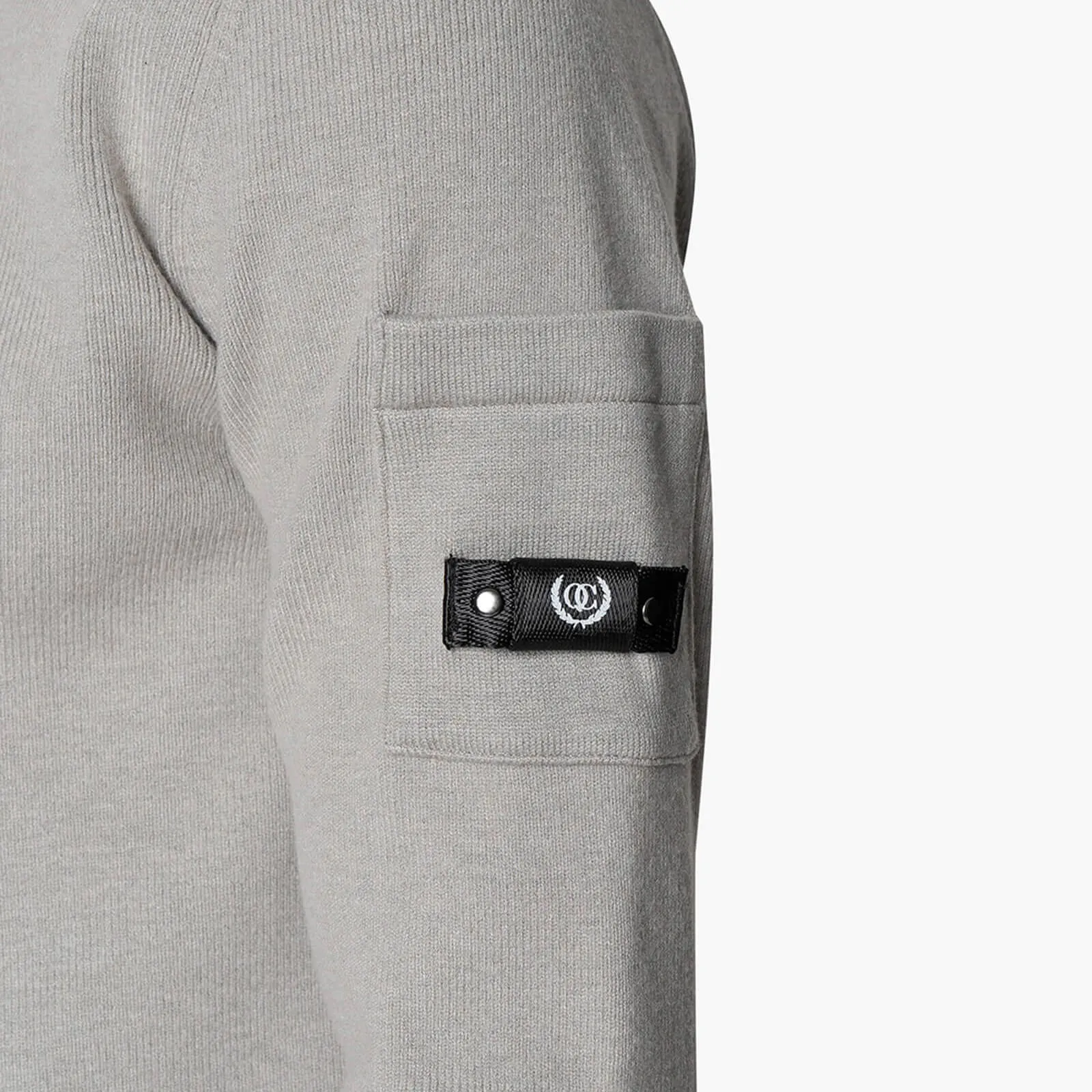 CHIEF KNITTED POLO | GREY MELEE