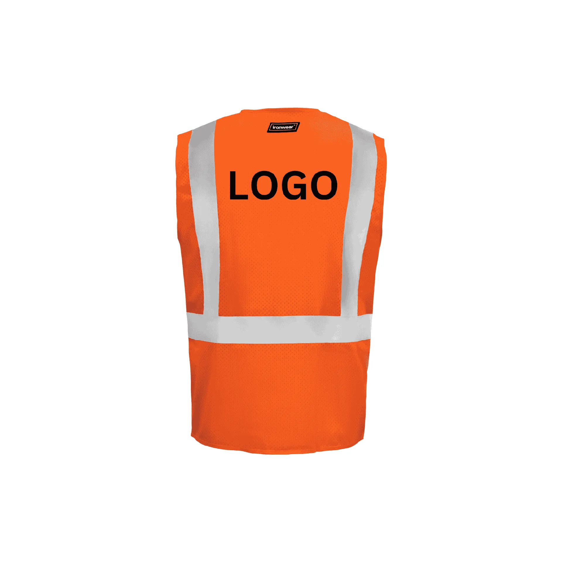Class 2 Orange FR Safety Vest - Hook and Loop