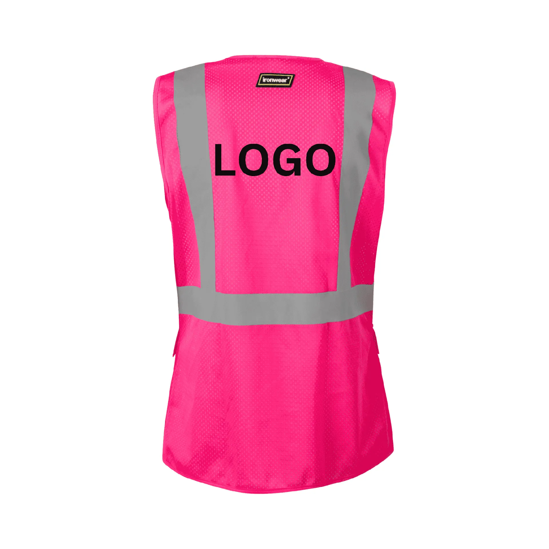 Class 2 Pink Women's Style Class 2 Safety Vest with Zipper