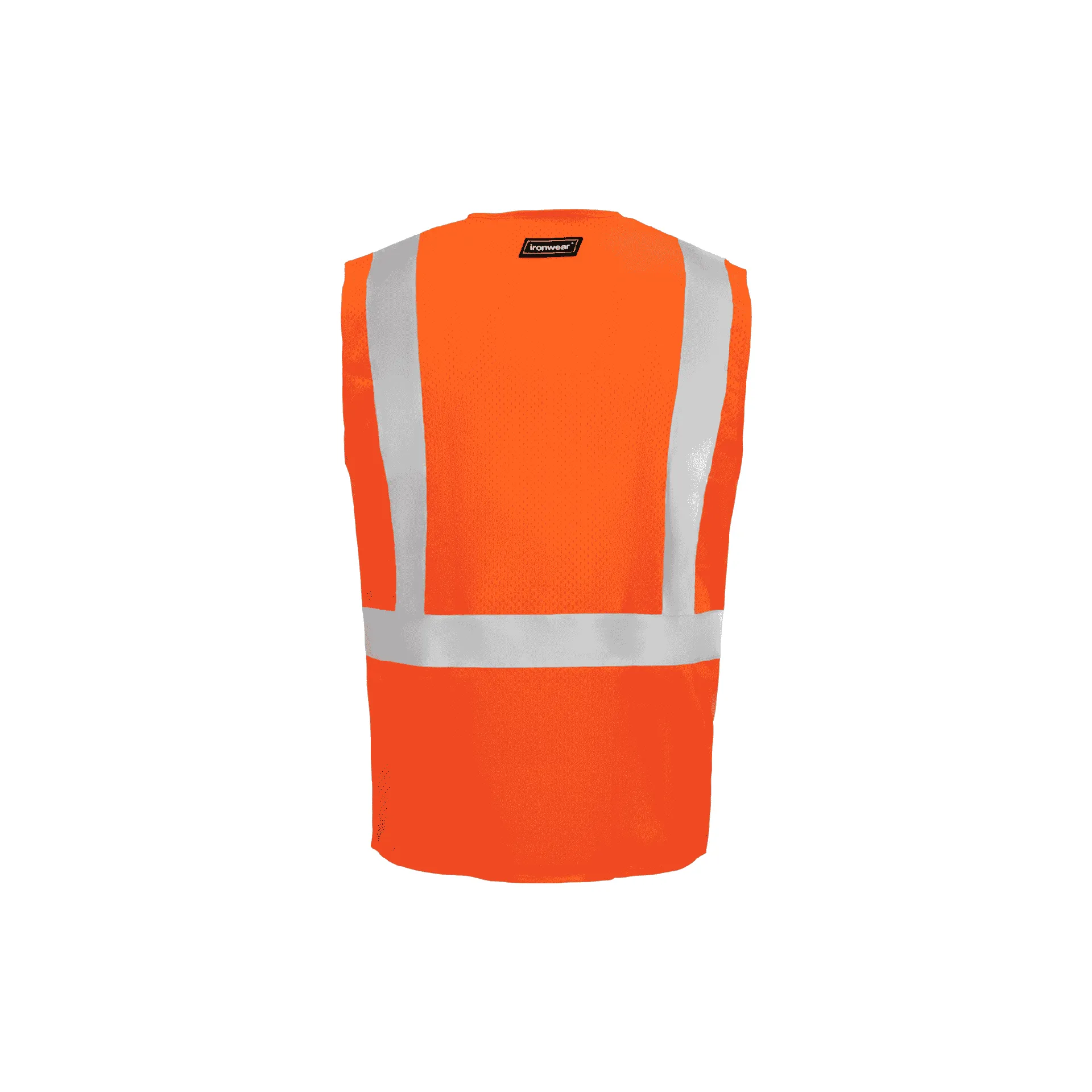 Class 2 Safety Vest with Zipper Closure (Orange)