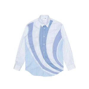 Comme des Garcons Shirt Mens Cotton Poplin Stripe Shirt