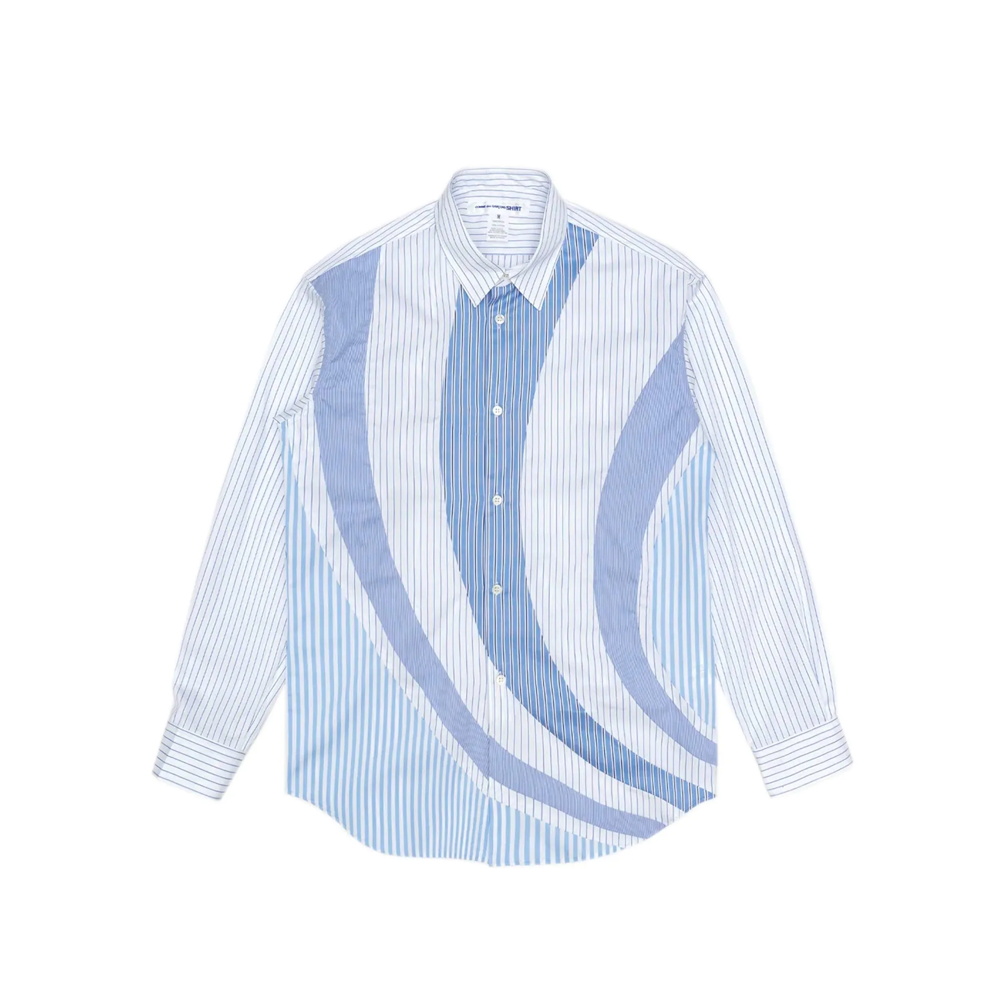 Comme des Garcons Shirt Mens Cotton Poplin Stripe Shirt