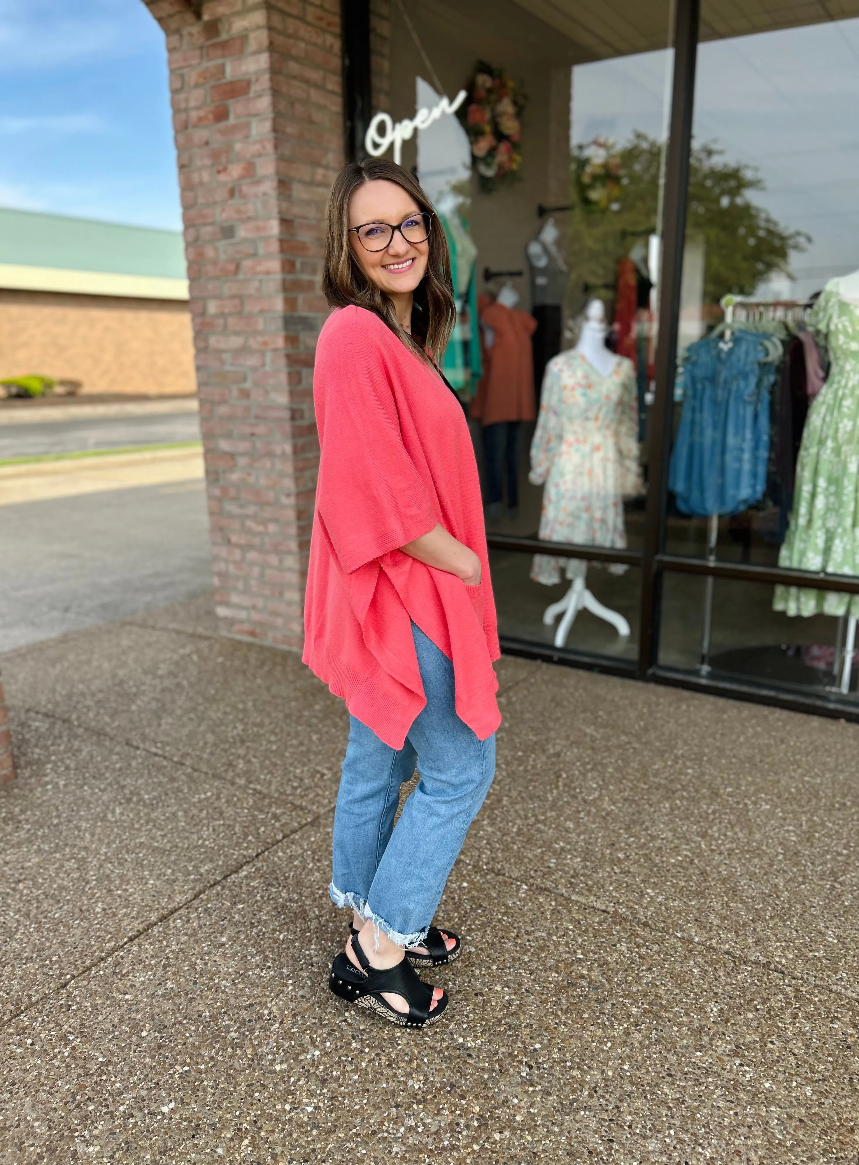 Coral Bloom Cardigan