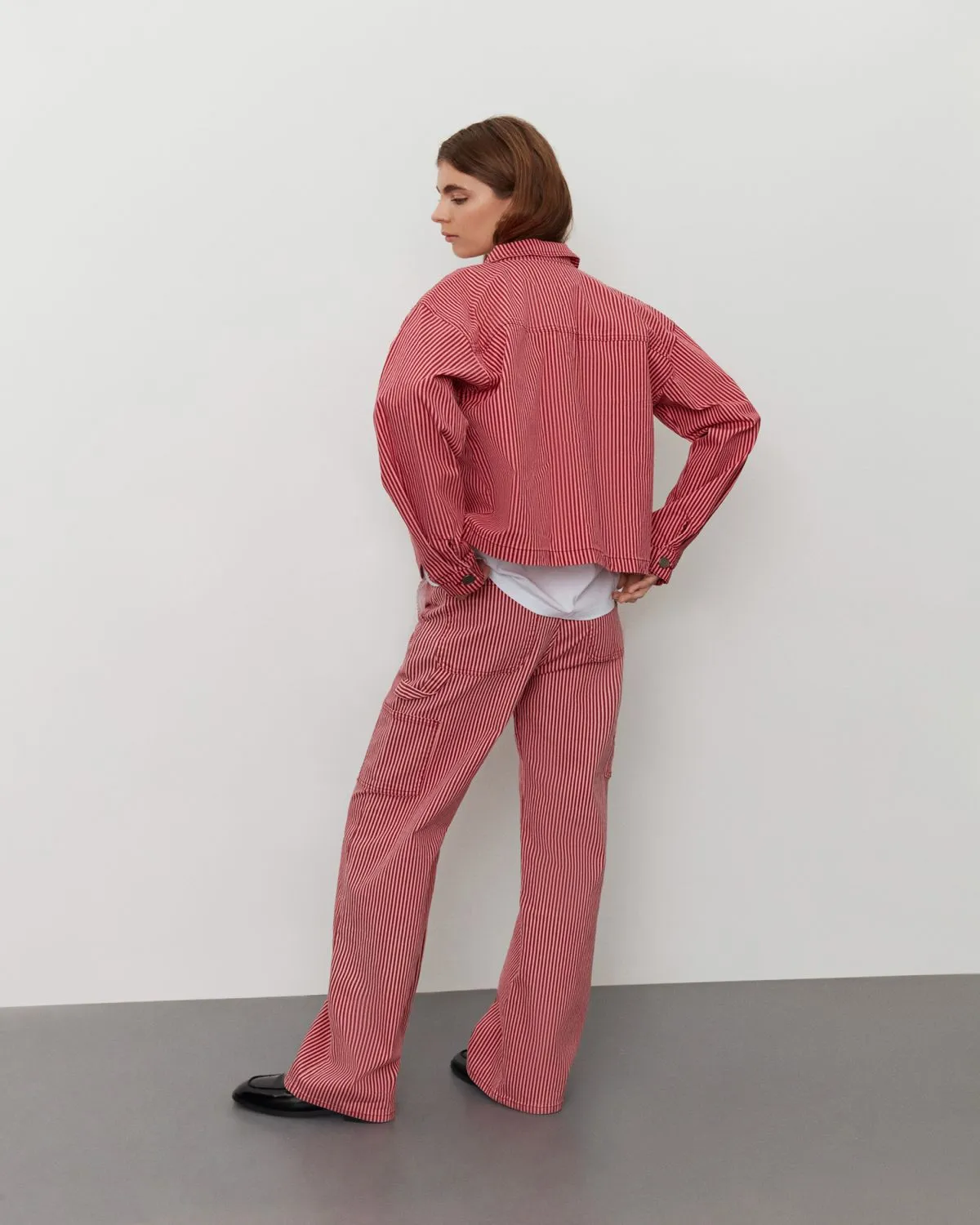 CORALIESW JACKET - Red Striped