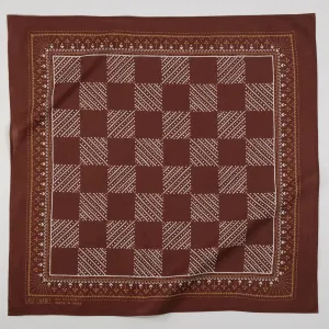 Cotton Checker Bandana | Cocoa