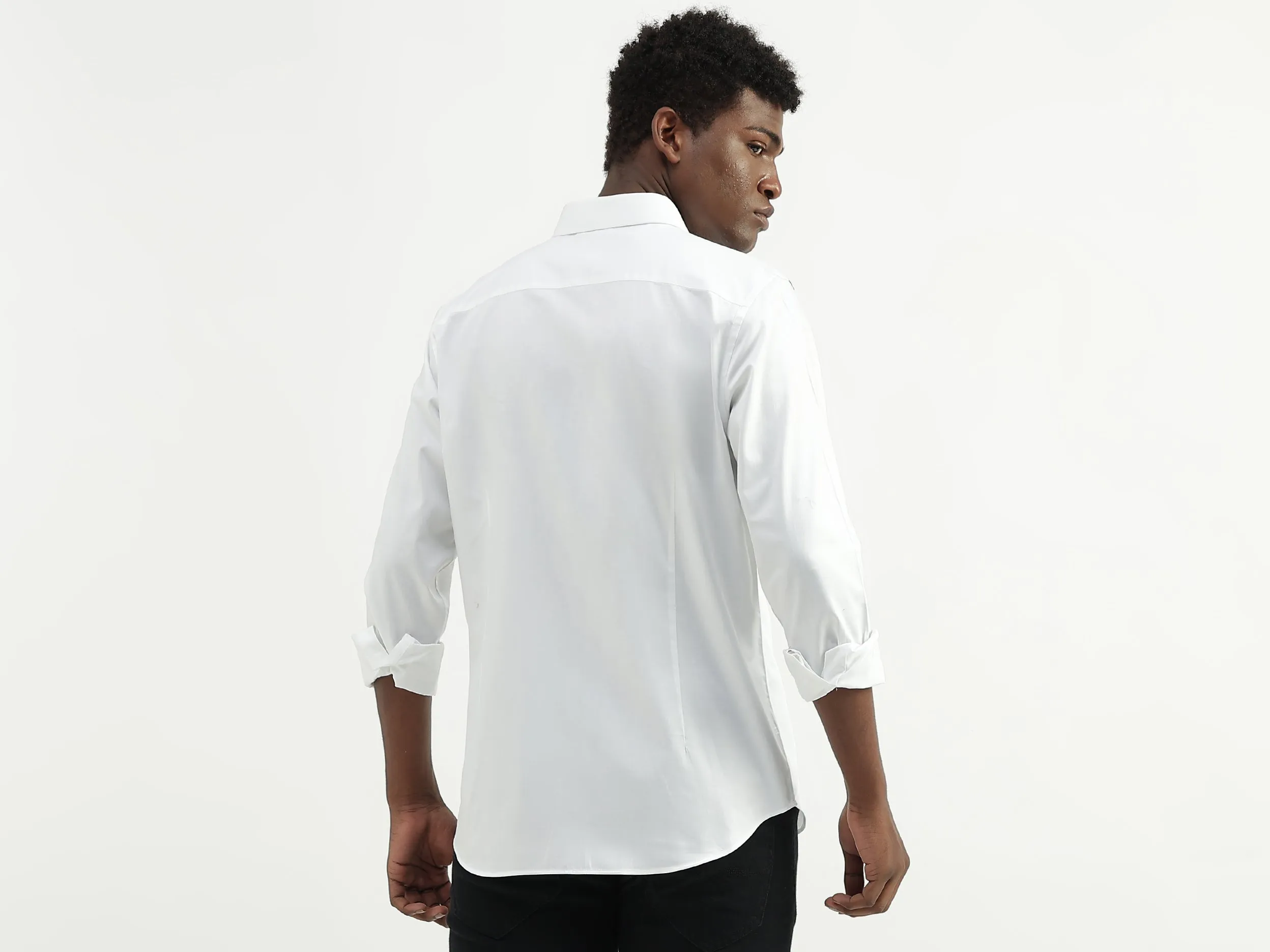 Cotton Striped Spread Collar Mens Shirts