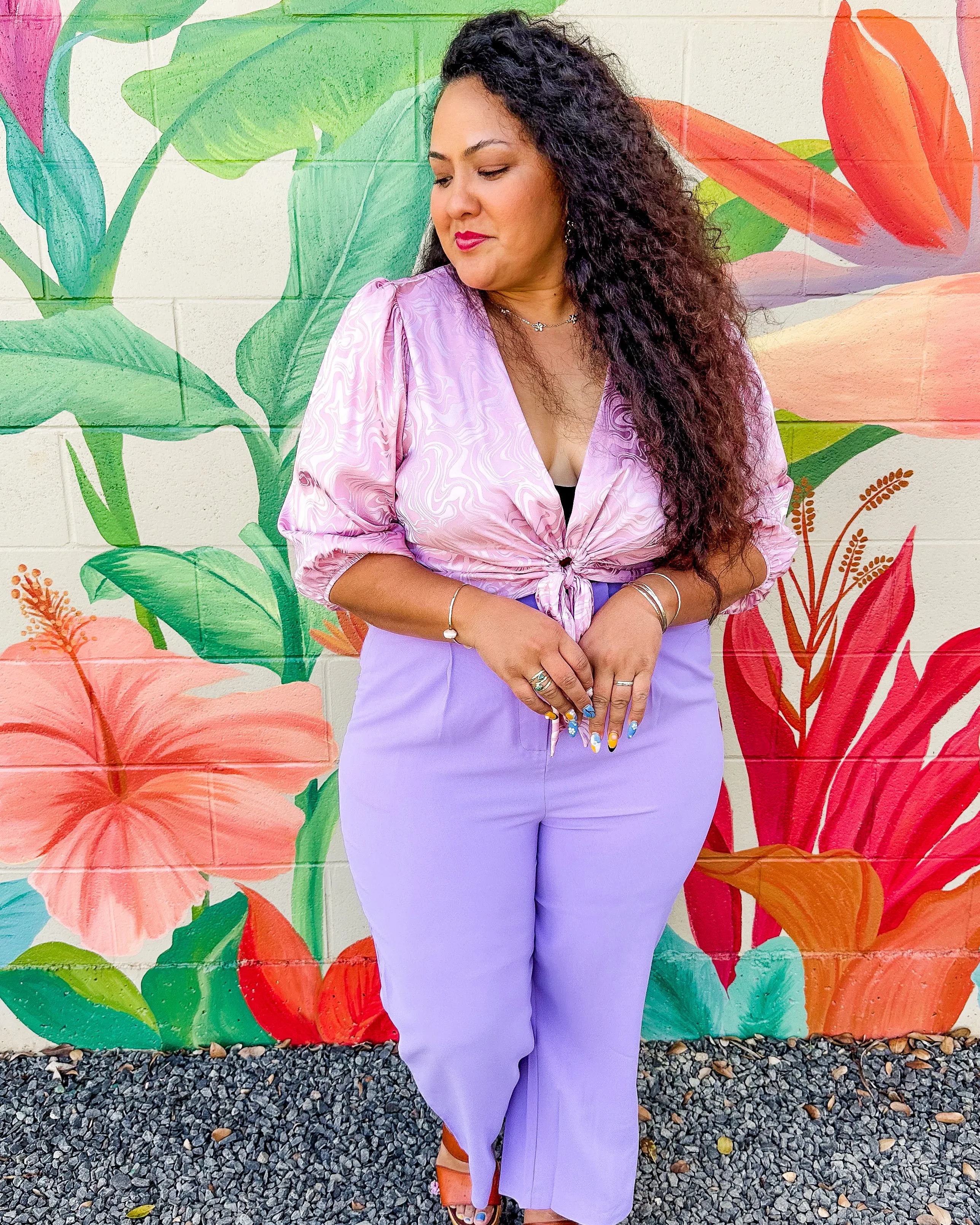 Crishelle Trousers - Digital Lavender