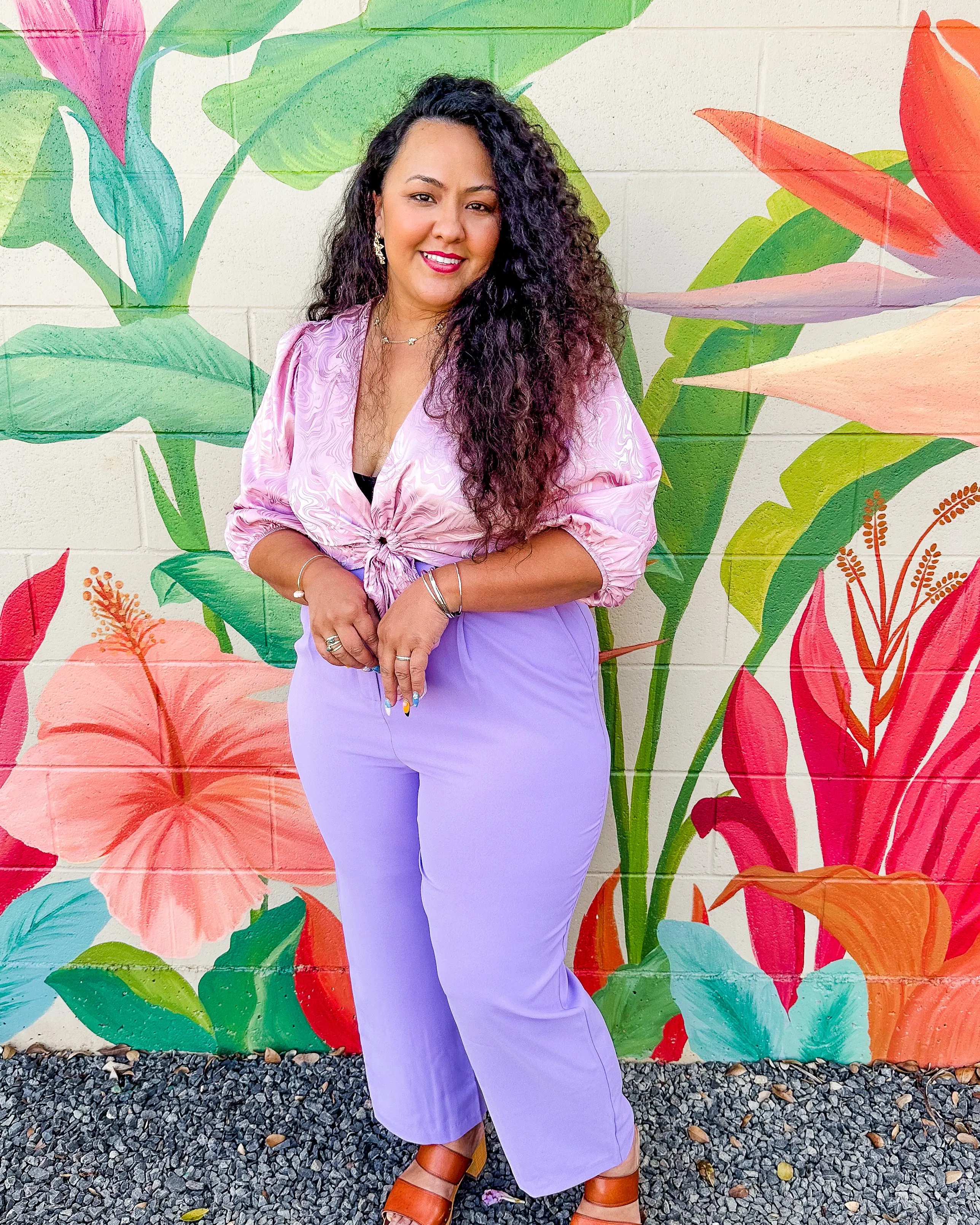 Crishelle Trousers - Digital Lavender