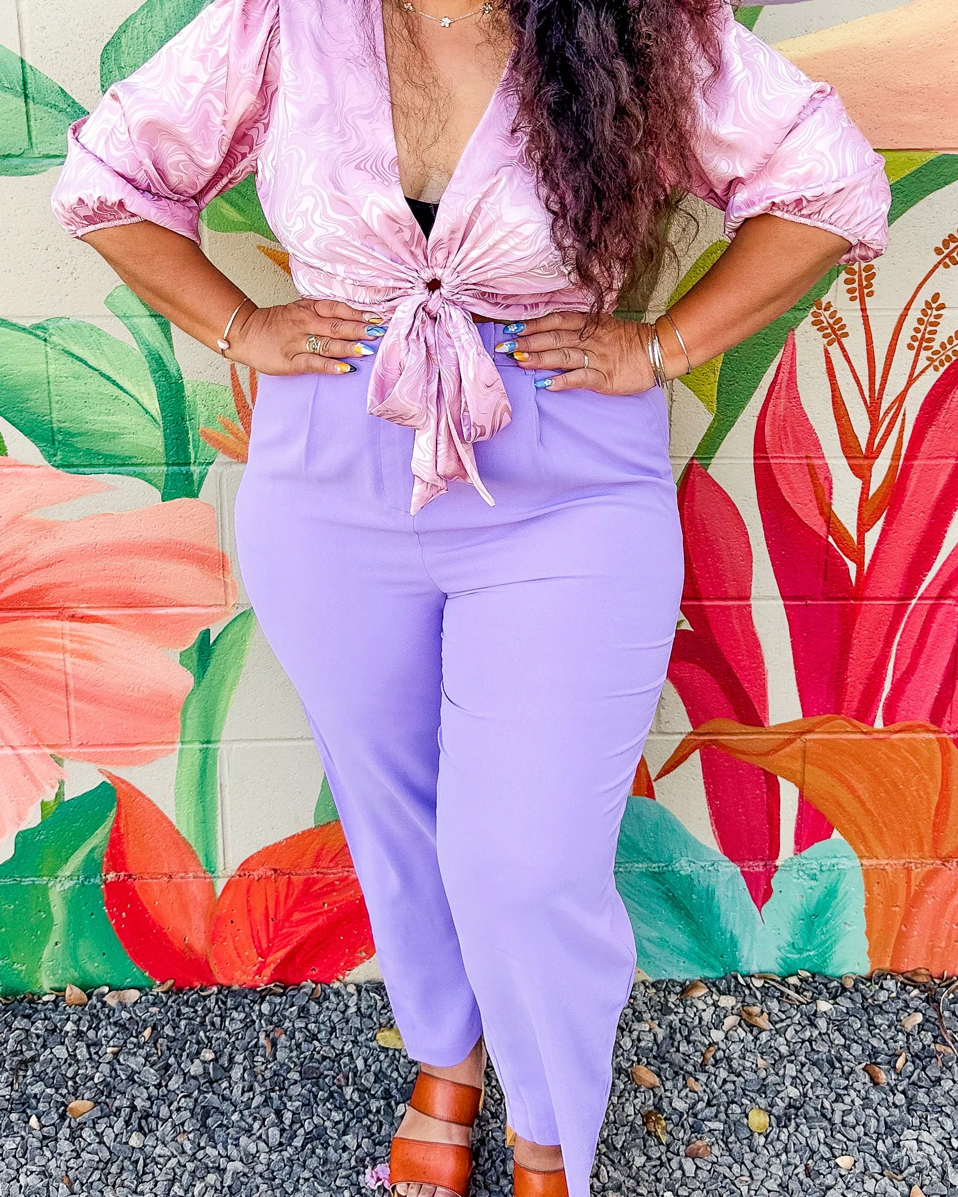 Crishelle Trousers - Digital Lavender