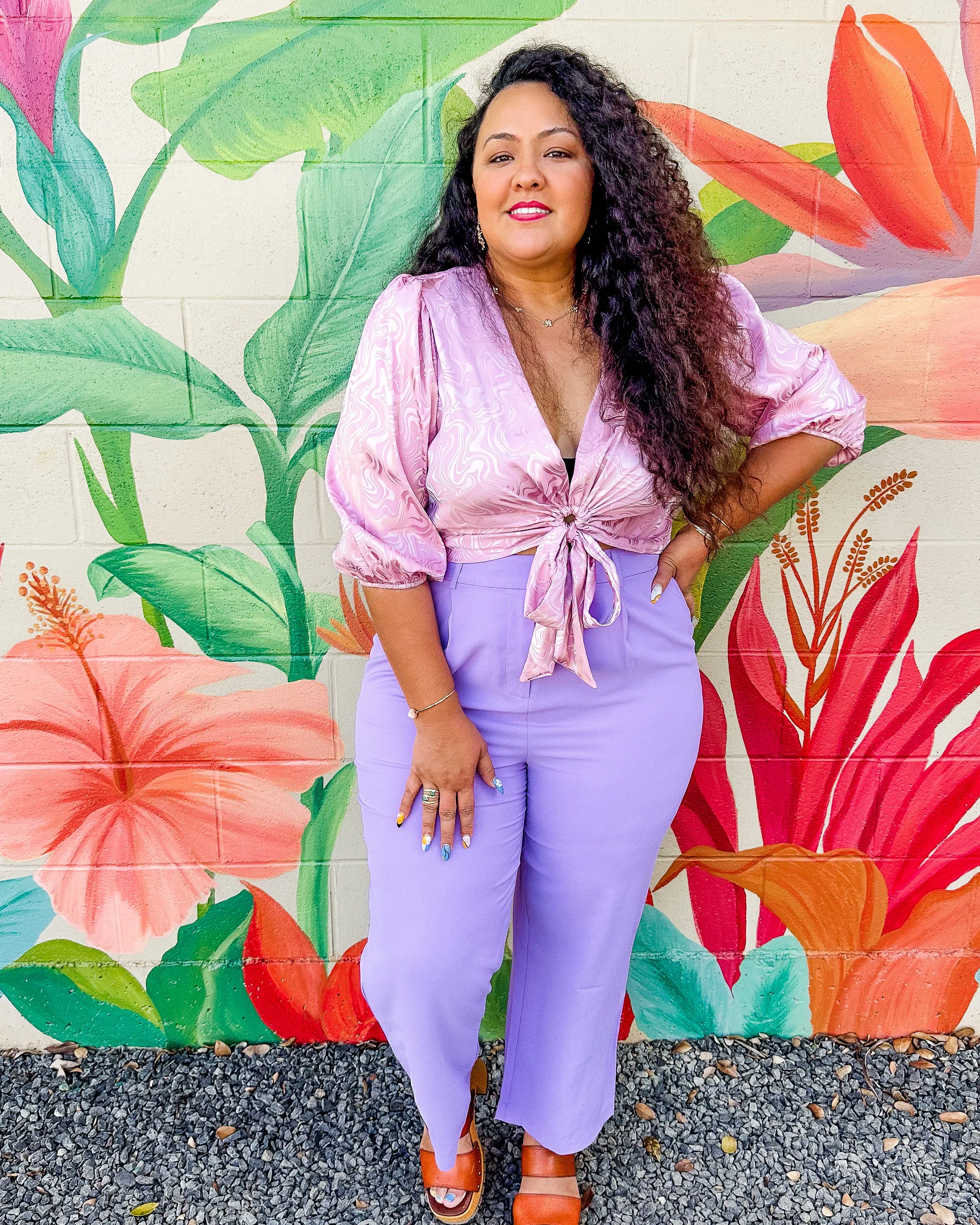 Crishelle Trousers - Digital Lavender
