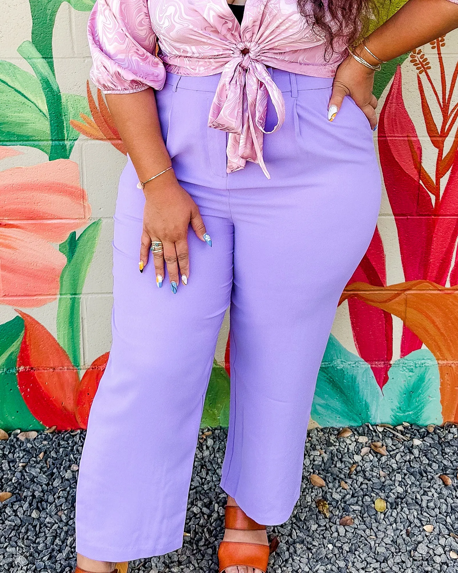 Crishelle Trousers - Digital Lavender