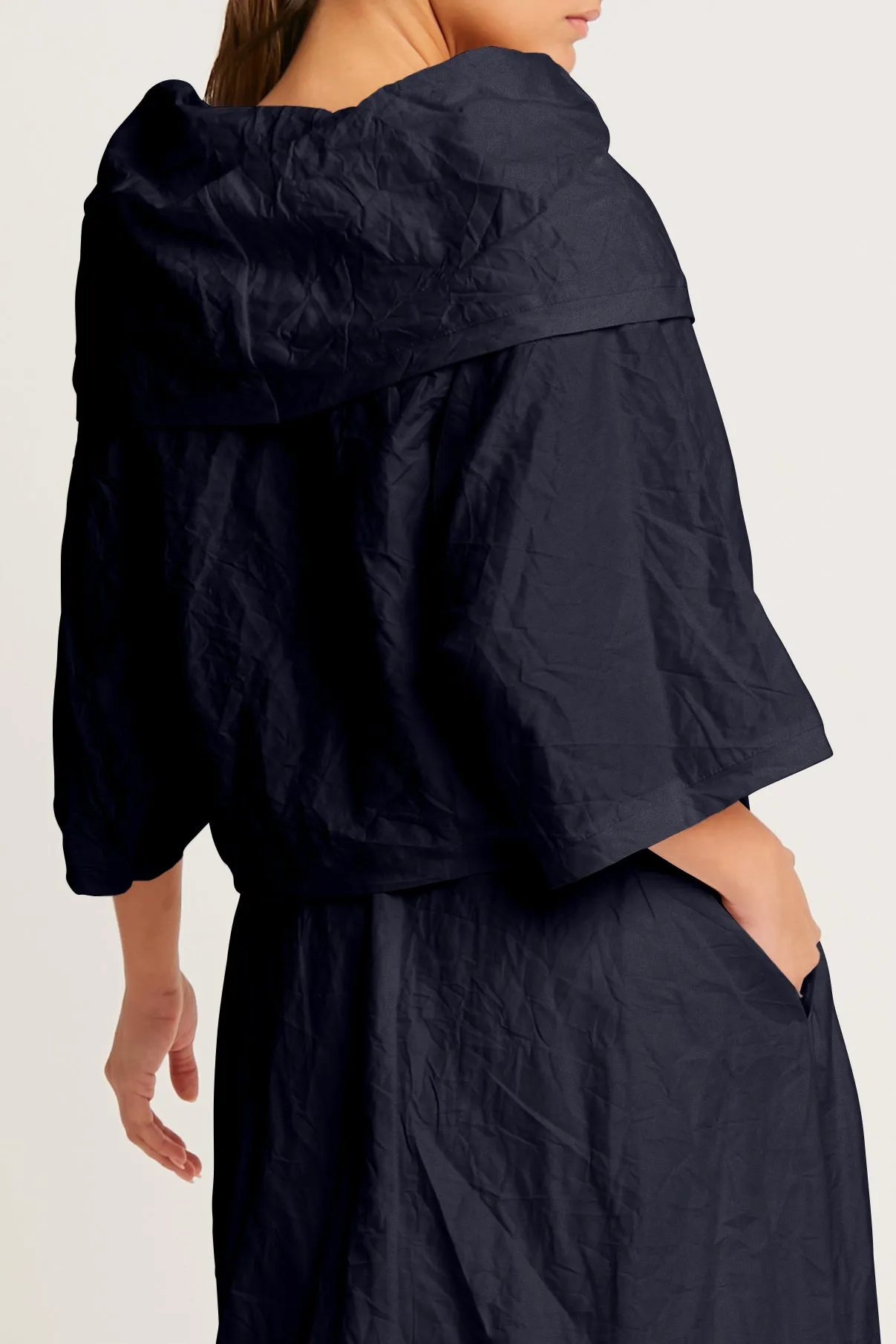 Crushed Nylon Jackie O Top
