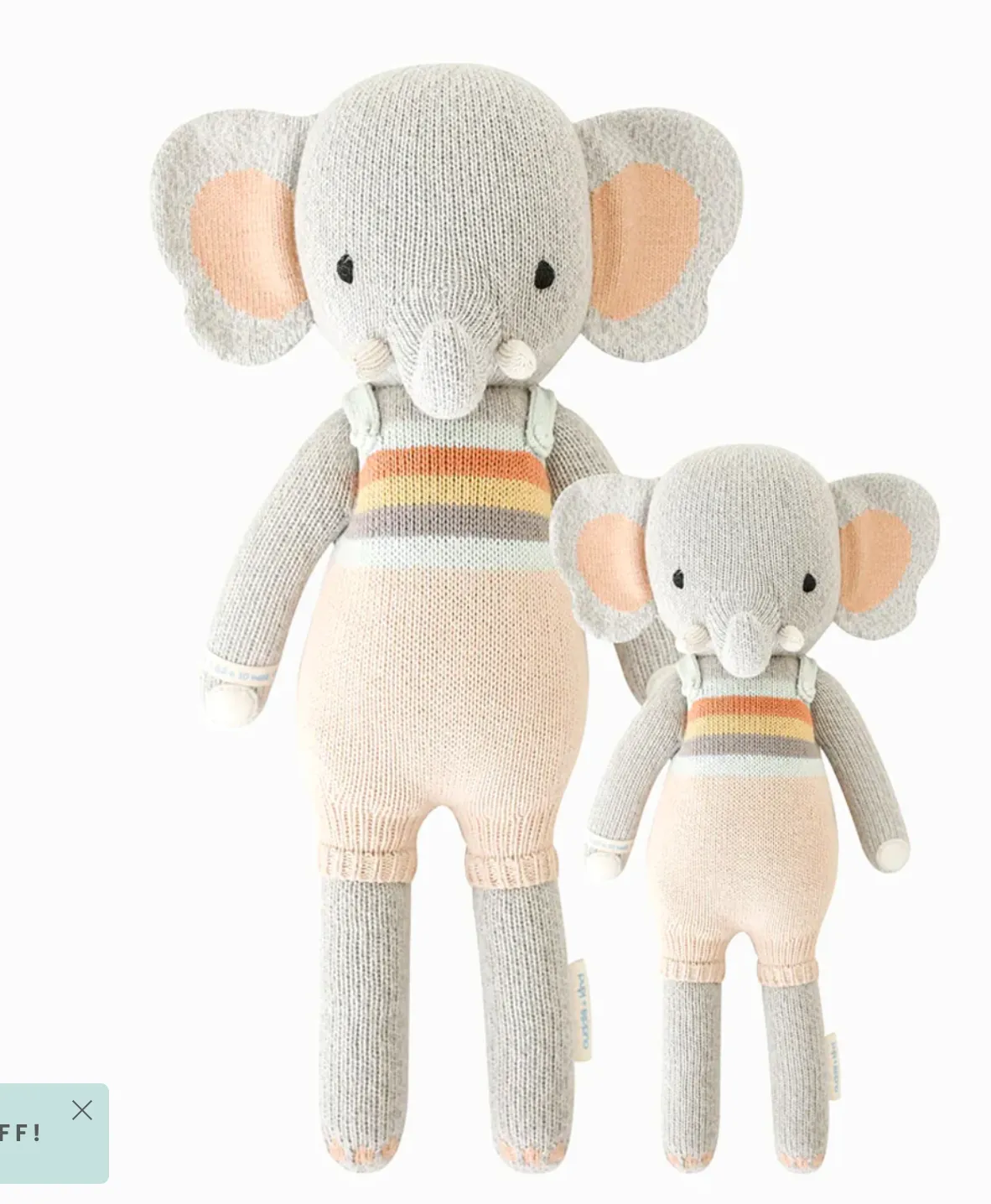 Cuddle   Kind Knit Dolls 20"