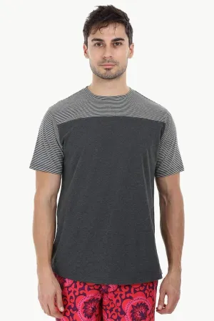 Cut & Sew Stripe T-Shirt