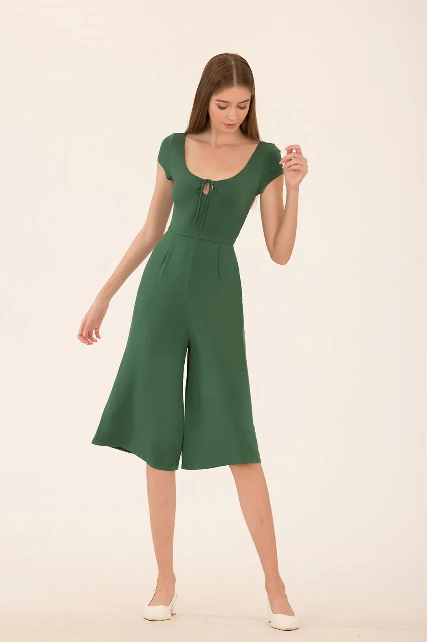 Dalamixy Jumpsuit Cullotes (Green)
