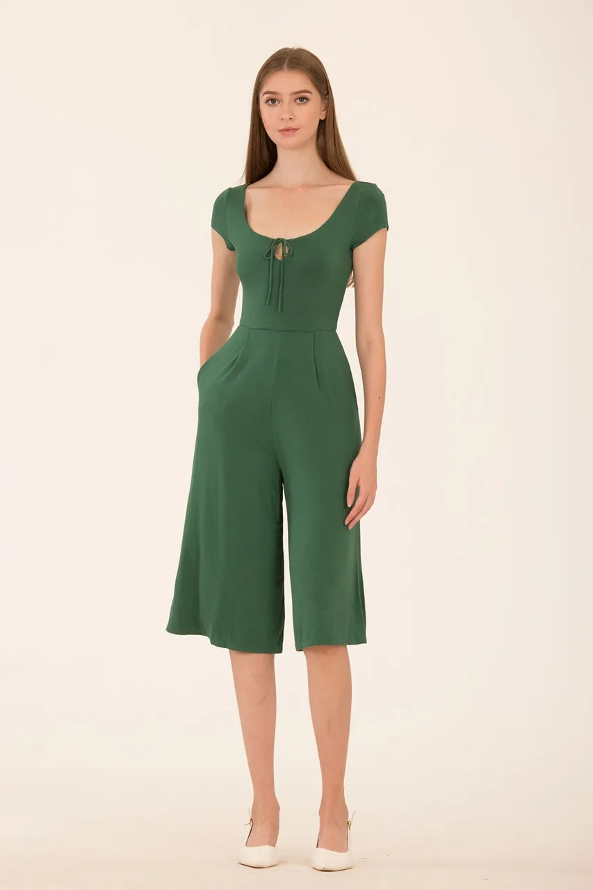 Dalamixy Jumpsuit Cullotes (Green)