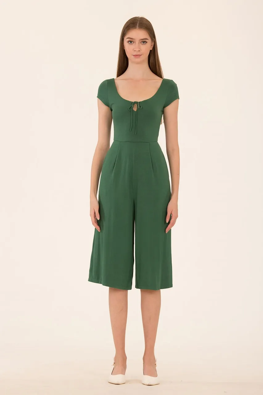 Dalamixy Jumpsuit Cullotes (Green)