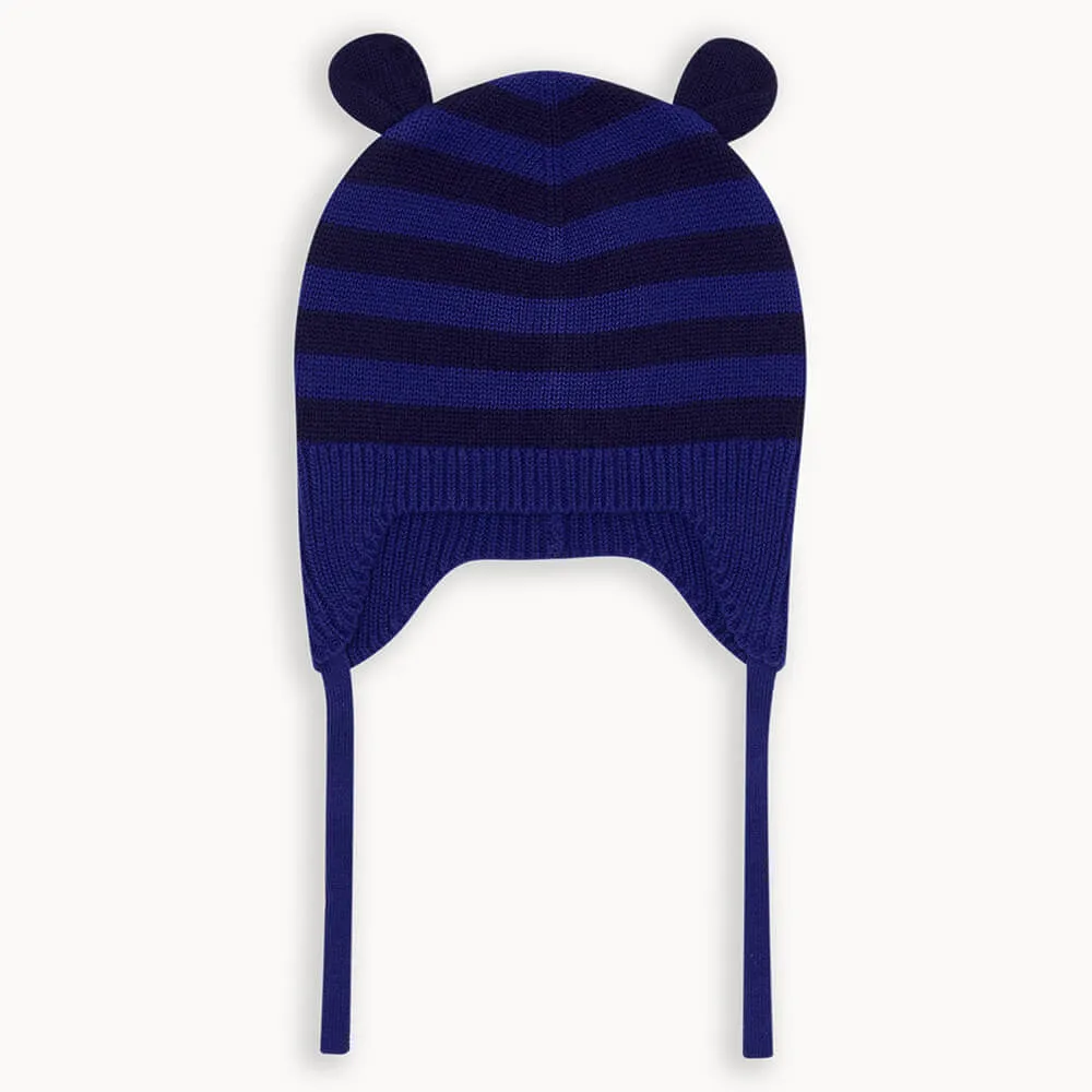 Damson - Blueberry Knit Hat With Ears