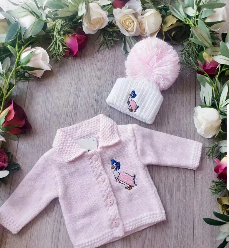 Dandelion beatrix potter Jemima Puddleduck collared Cardigan - Pink