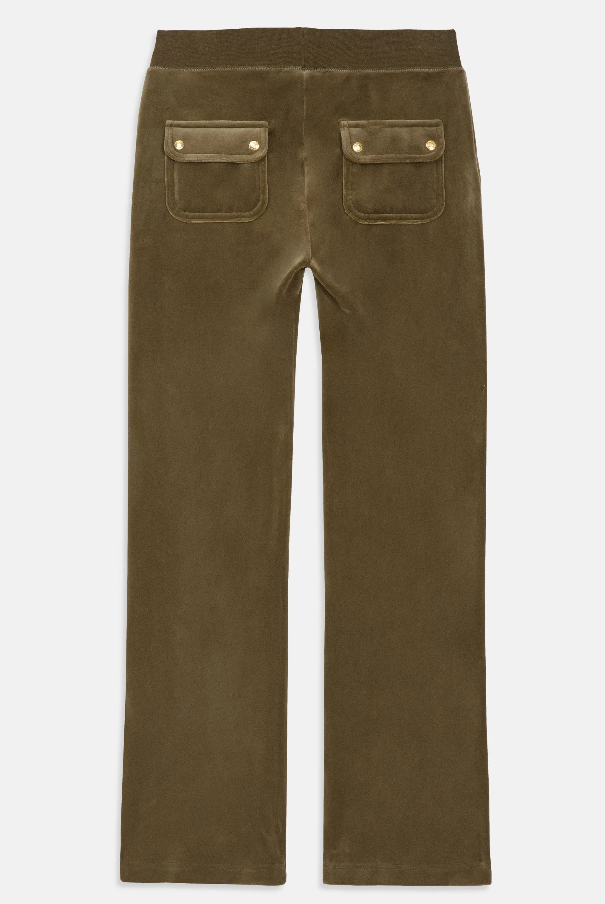 DARK OLIVE & GOLD CLASSIC VELOUR DEL RAY POCKETED BOTTOMS