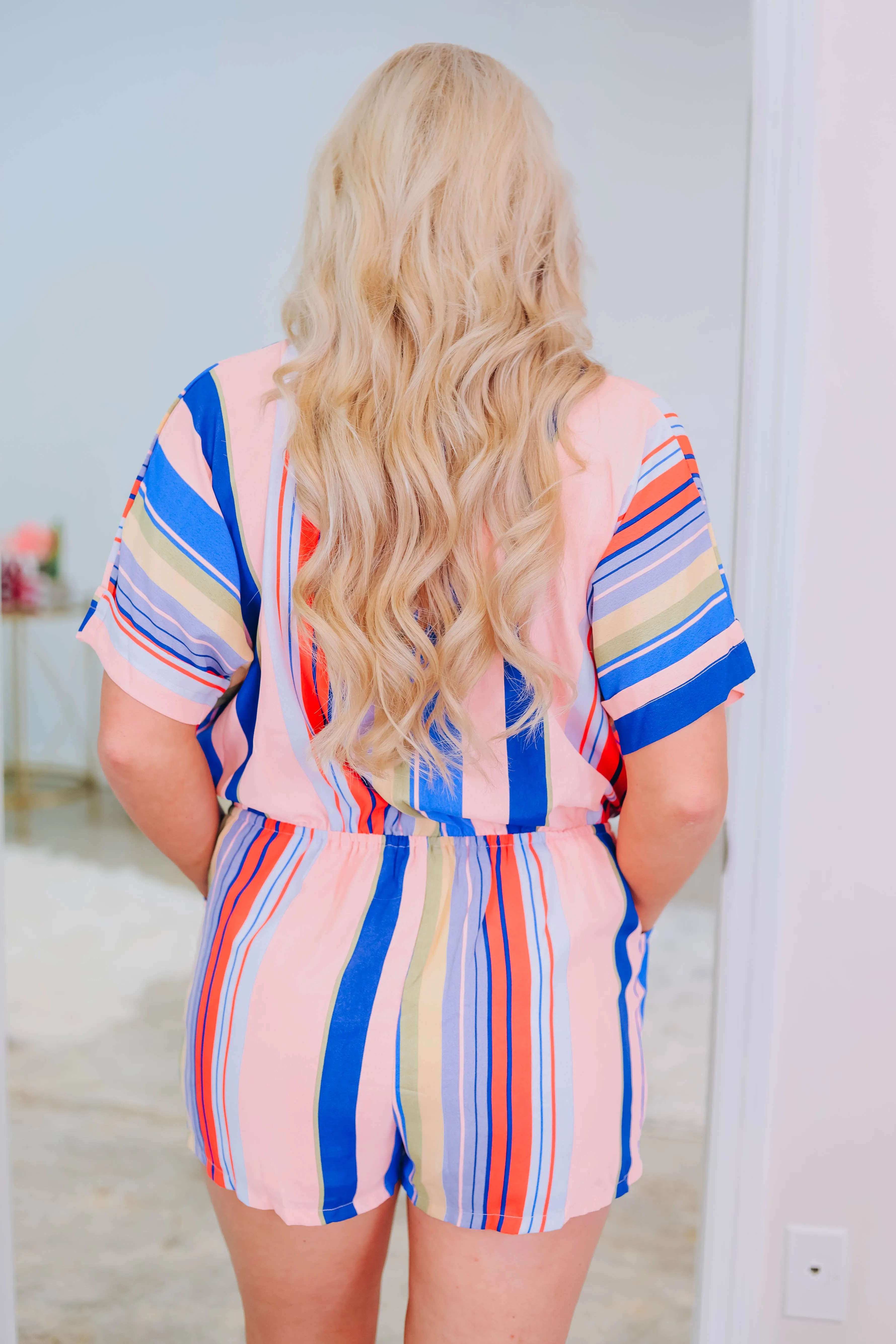 Didn't Know You Striped Romper - Slightly Imperfect