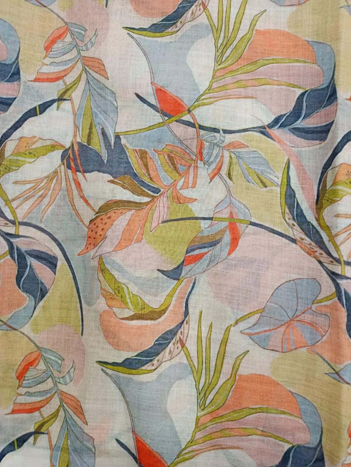 Digital Printed Linen Jute Soft Cotton Fabric