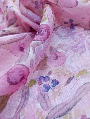 Digital Printed Linen Jute Soft Cotton Fabric