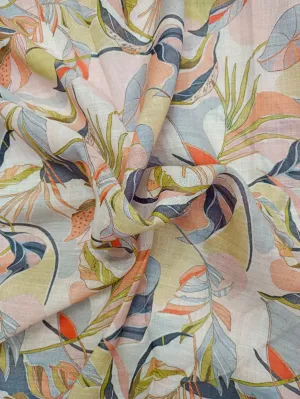 Digital Printed Linen Jute Soft Cotton Fabric