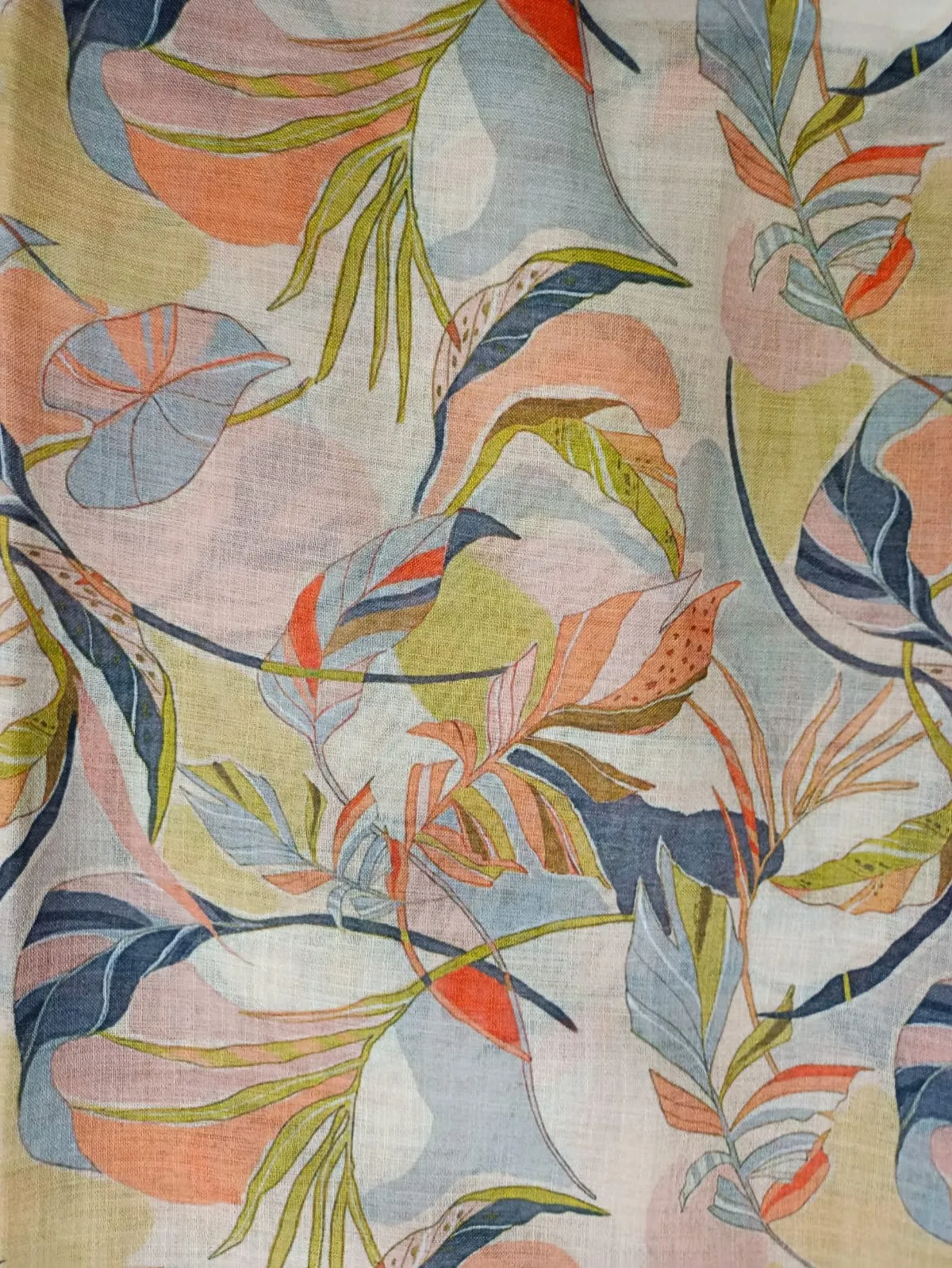 Digital Printed Linen Jute Soft Cotton Fabric