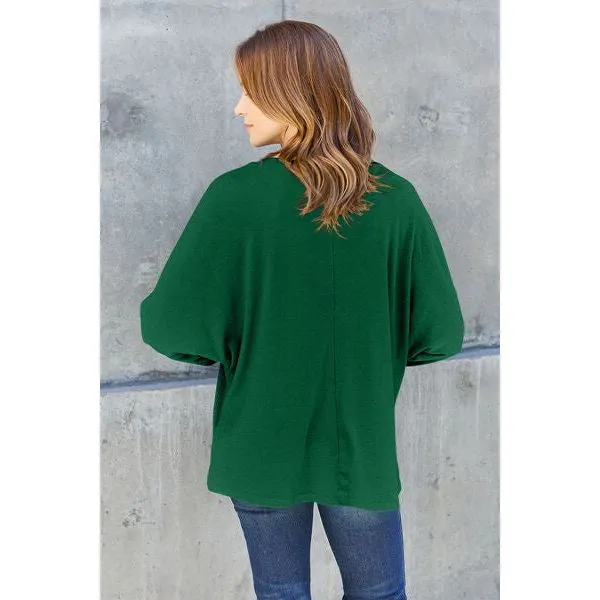 Double Take Full Size Round Neck Long Sleeve T-Shirt