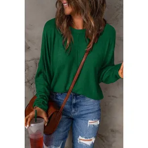 Double Take Full Size Round Neck Long Sleeve T-Shirt
