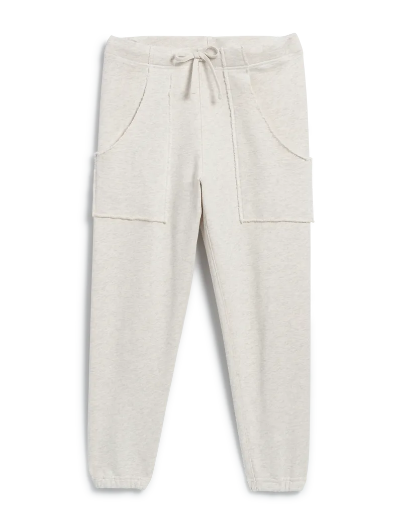 Eamon Jogger Sweatpant - Heather White Melange