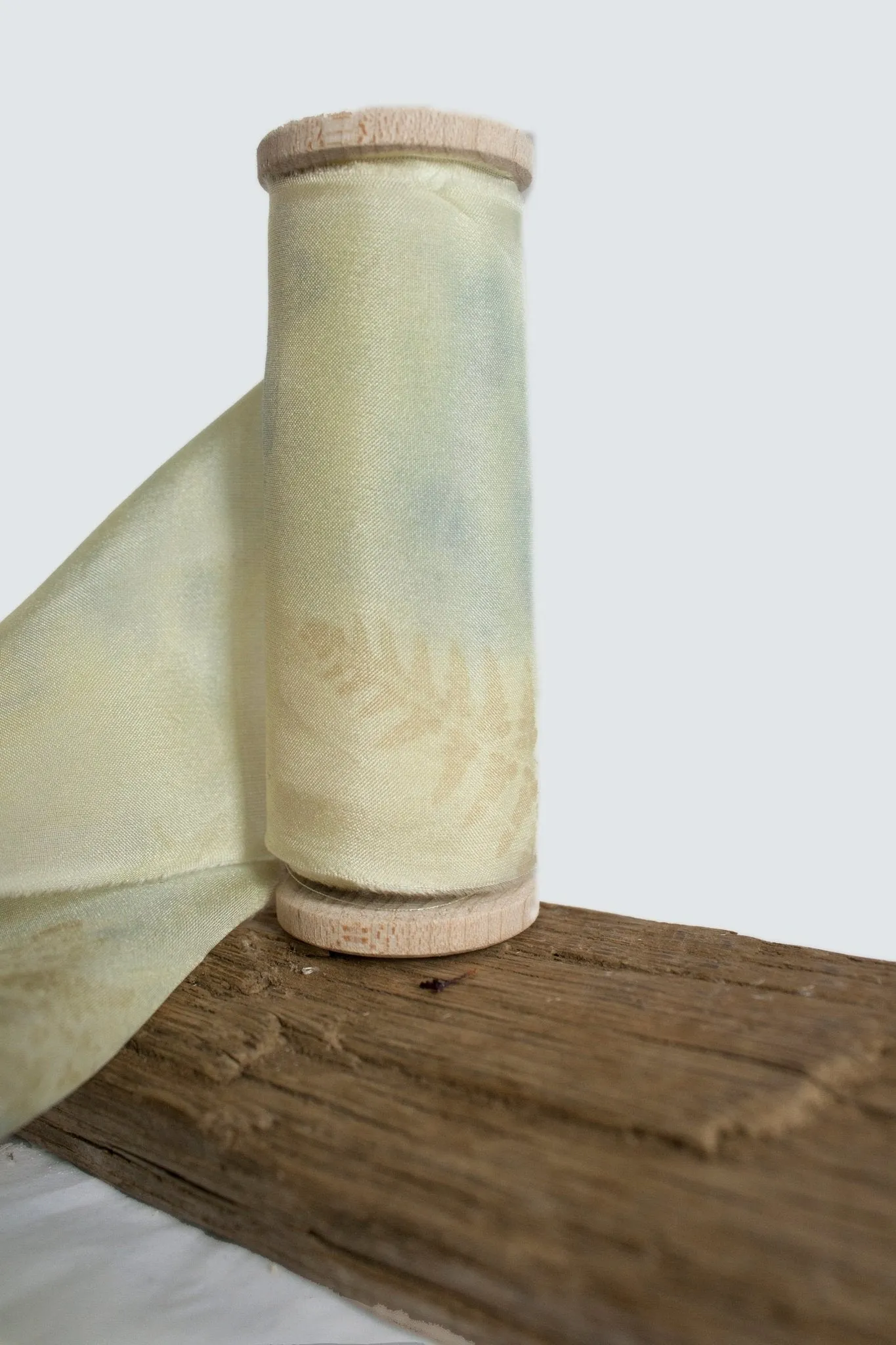 Eco Print Habotai Silk Ribbon - Fern *Sale