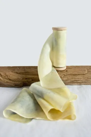 Eco Print Habotai Silk Ribbon - Fern *Sale