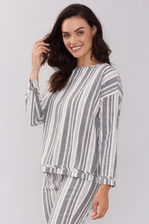 Esme Boat Neck Top - Liberty Linen: FINAL SALE