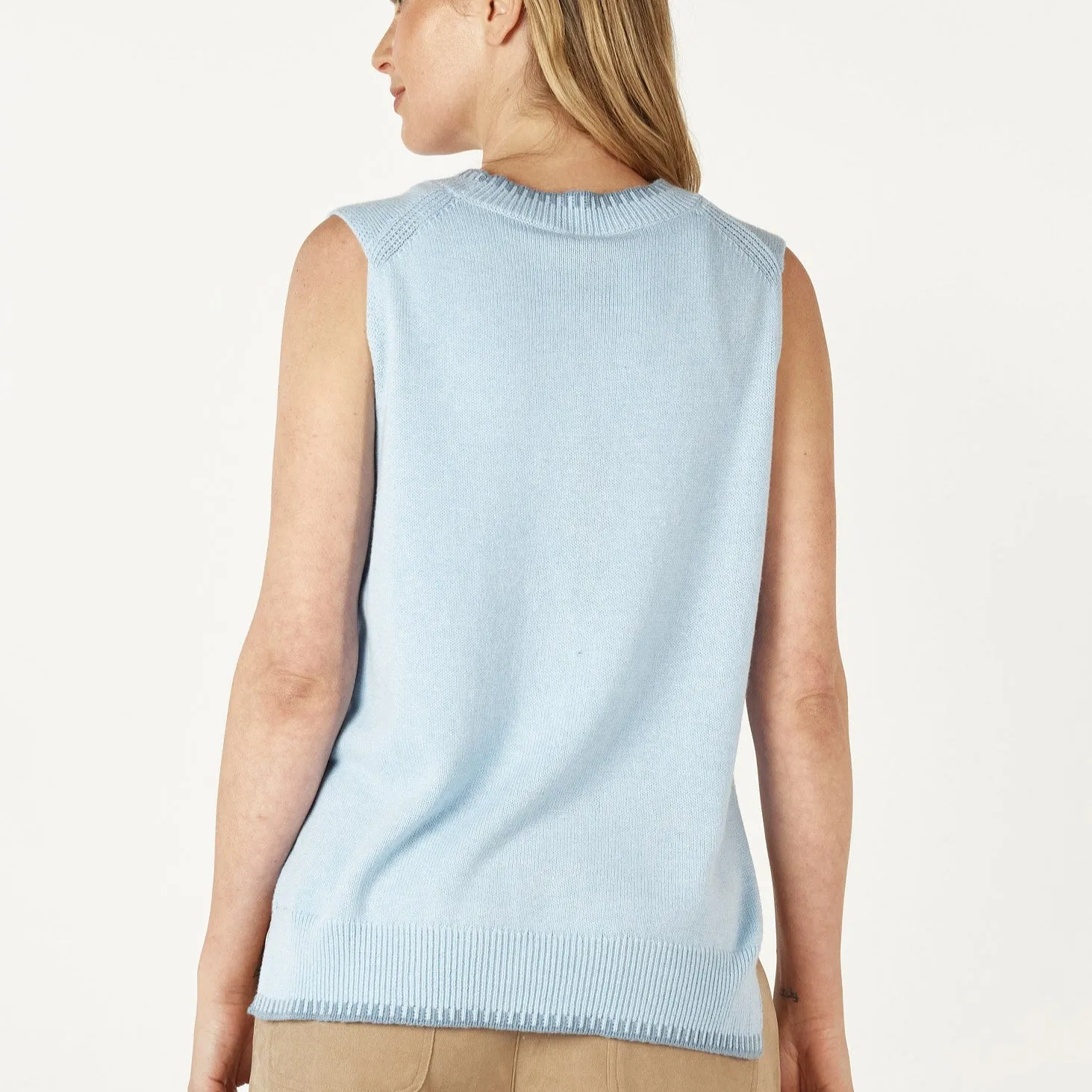 Essential Two Tone Vest - Blue