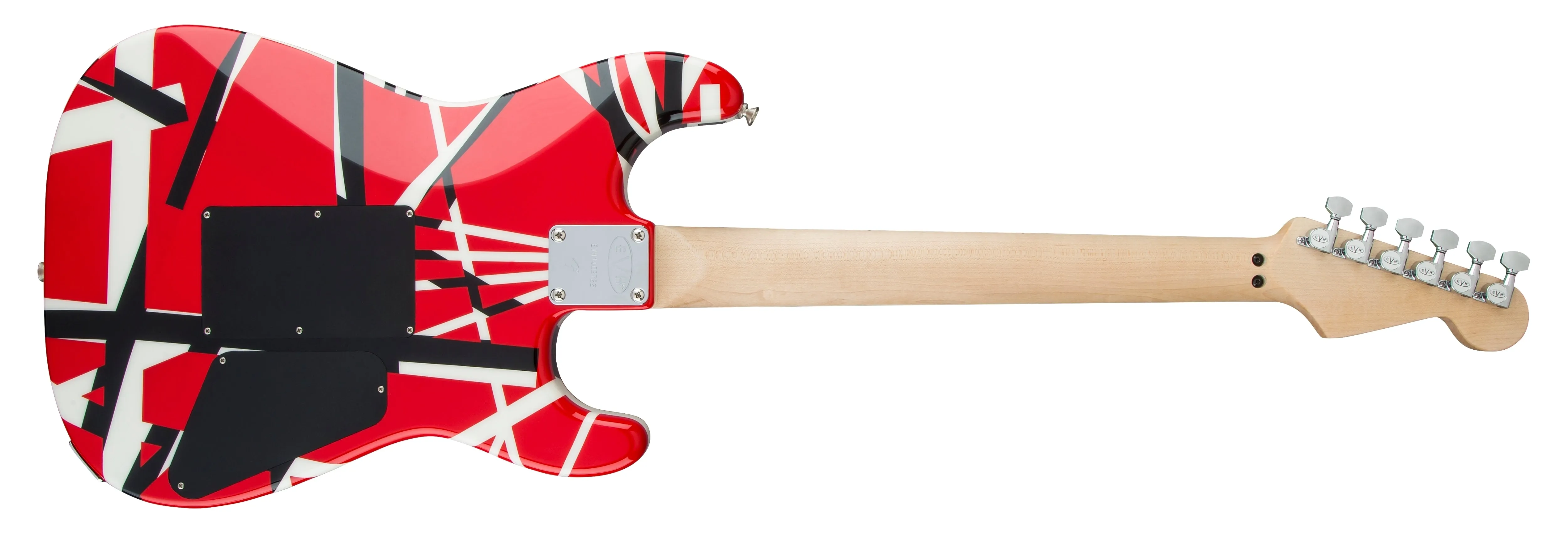 EVH Striped Series Red, Black and White Electric Guitar Left-Handed