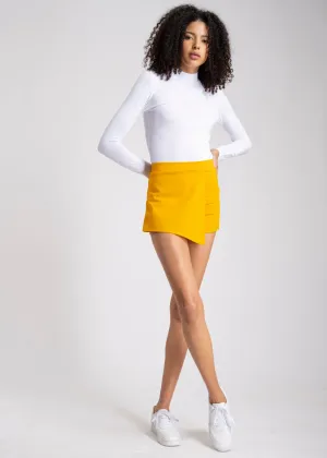 Falda Short Liso Asimétrico