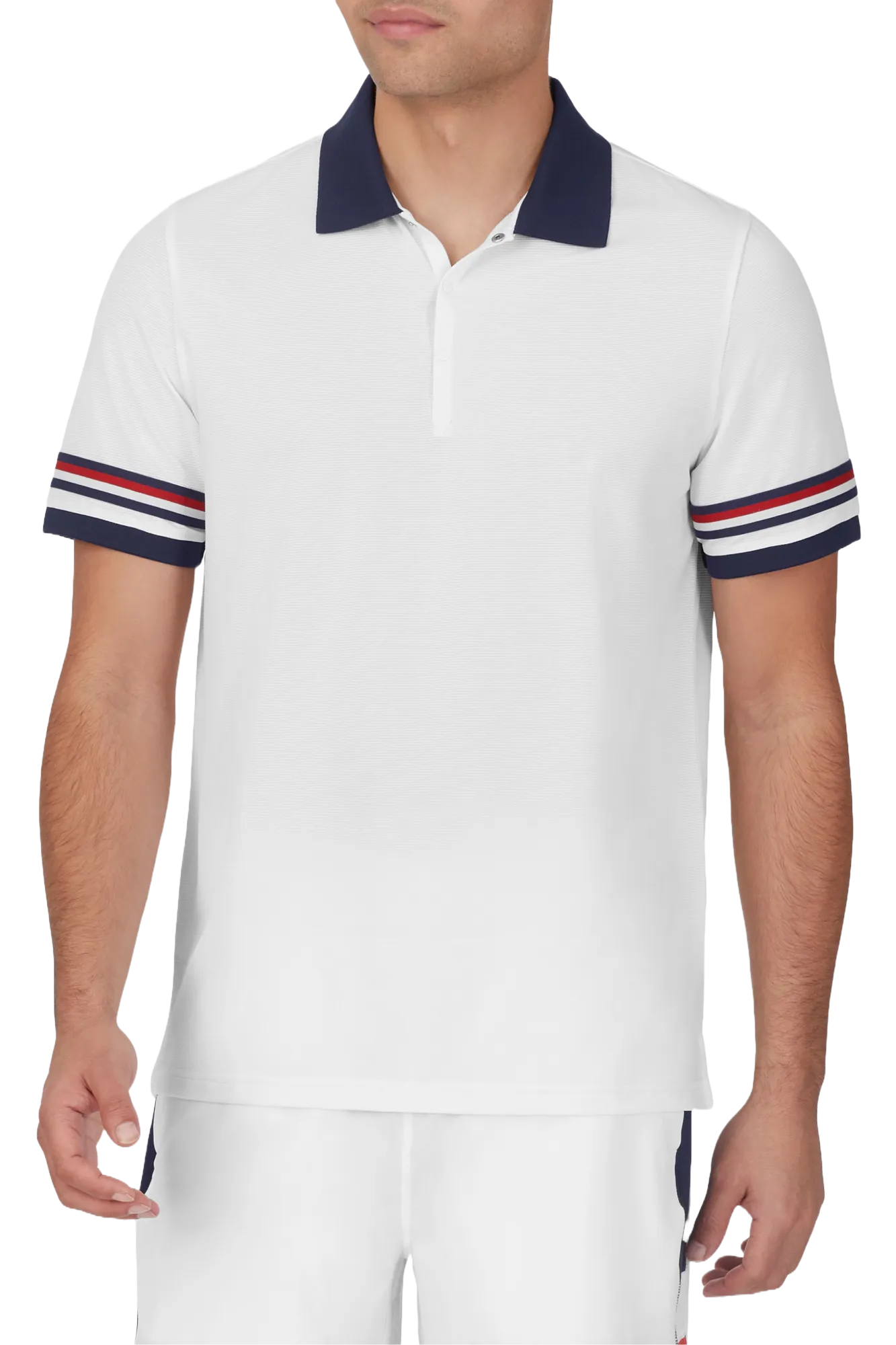 FILA MENS ESSENTIALS HERITAGE JACQUARD POLO