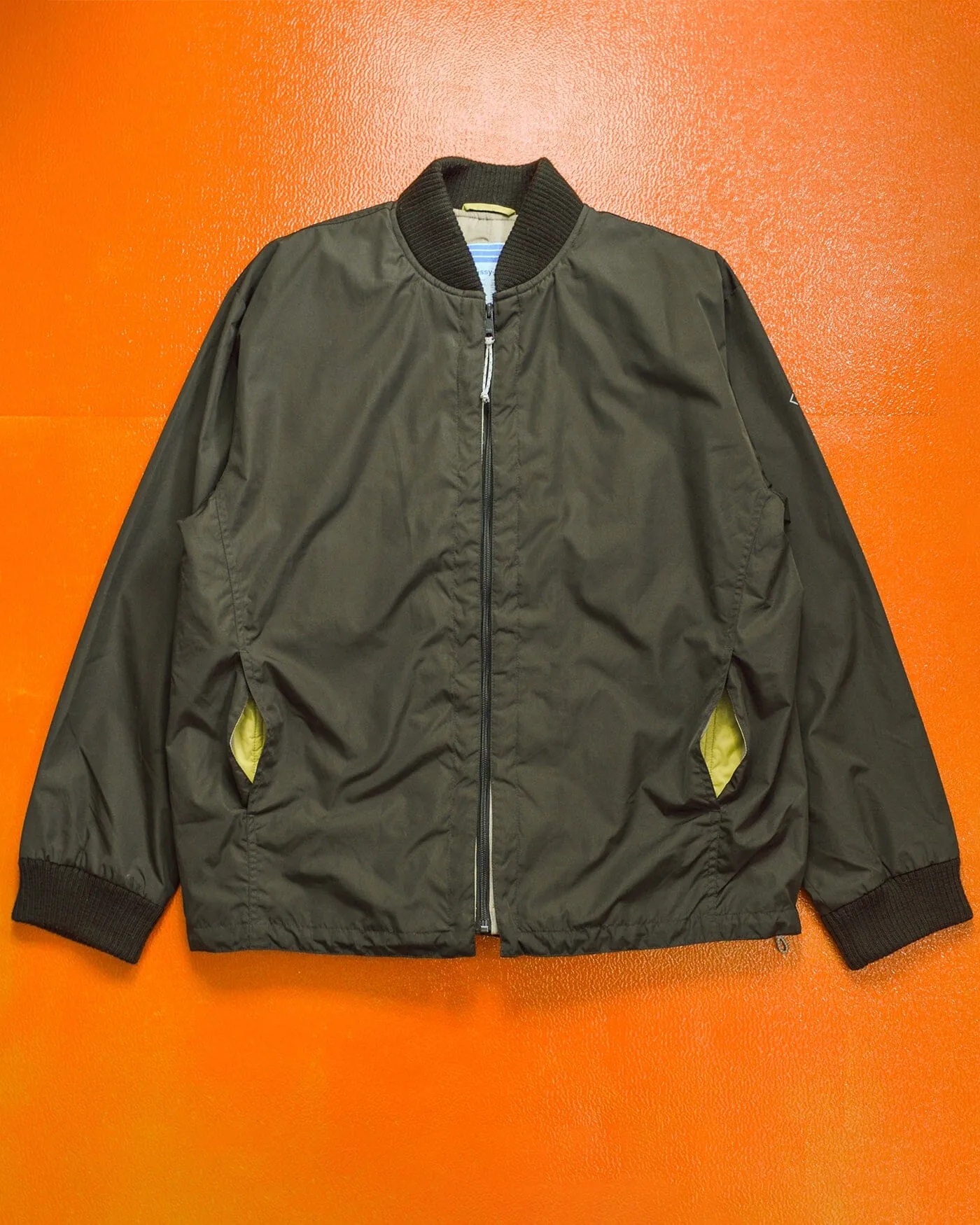 F.I.T Olive Brown / Lime Green X-Ray Hidden Tactical Vest Bomber Jacket (XL)