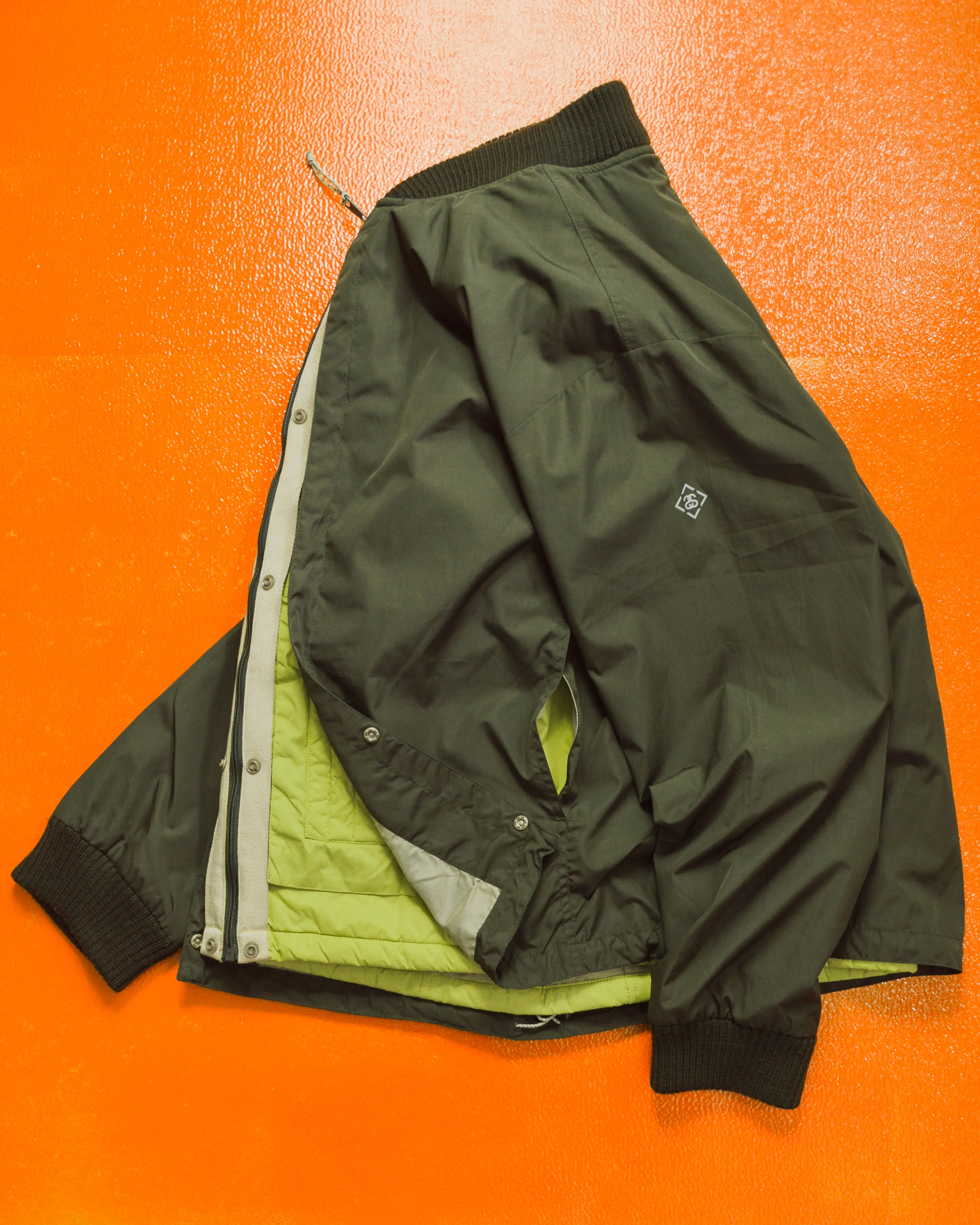 F.I.T Olive Brown / Lime Green X-Ray Hidden Tactical Vest Bomber Jacket (XL)