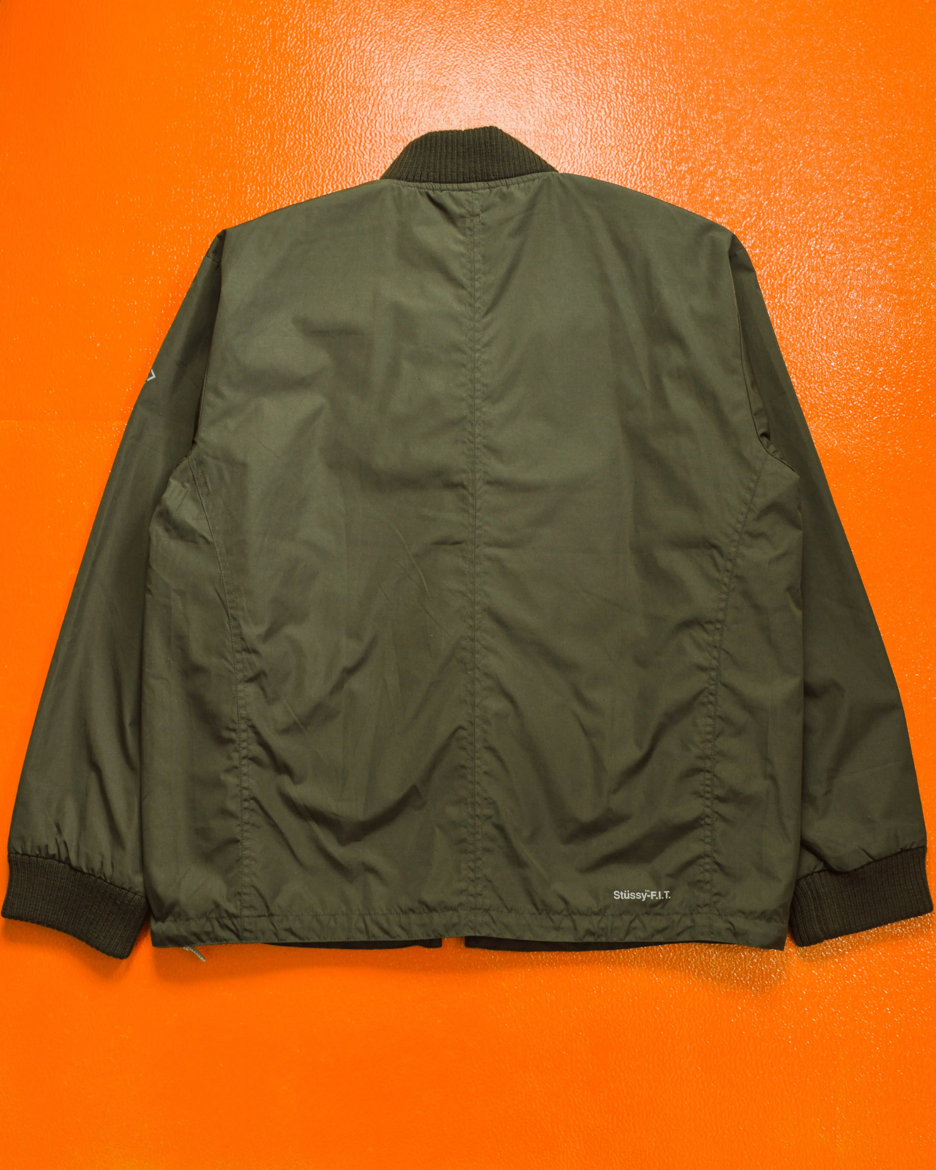 F.I.T Olive Brown / Lime Green X-Ray Hidden Tactical Vest Bomber Jacket (XL)