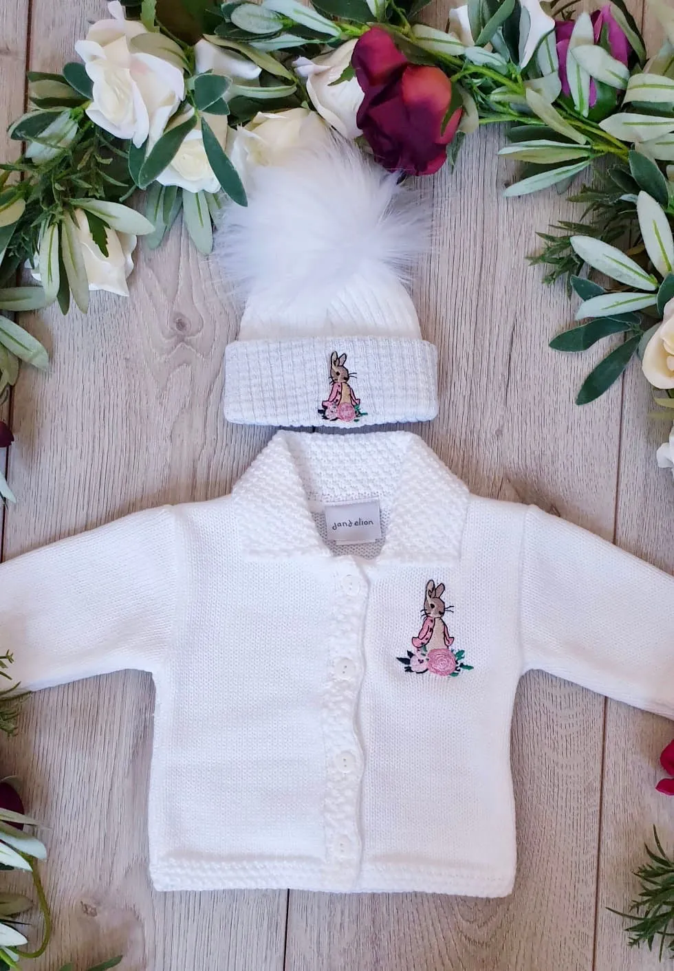 Flopsy Bunny Girls Cardigan- White