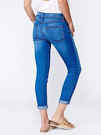 Free People Gummy Denim LA Roller Crop Jean | Lou Blue