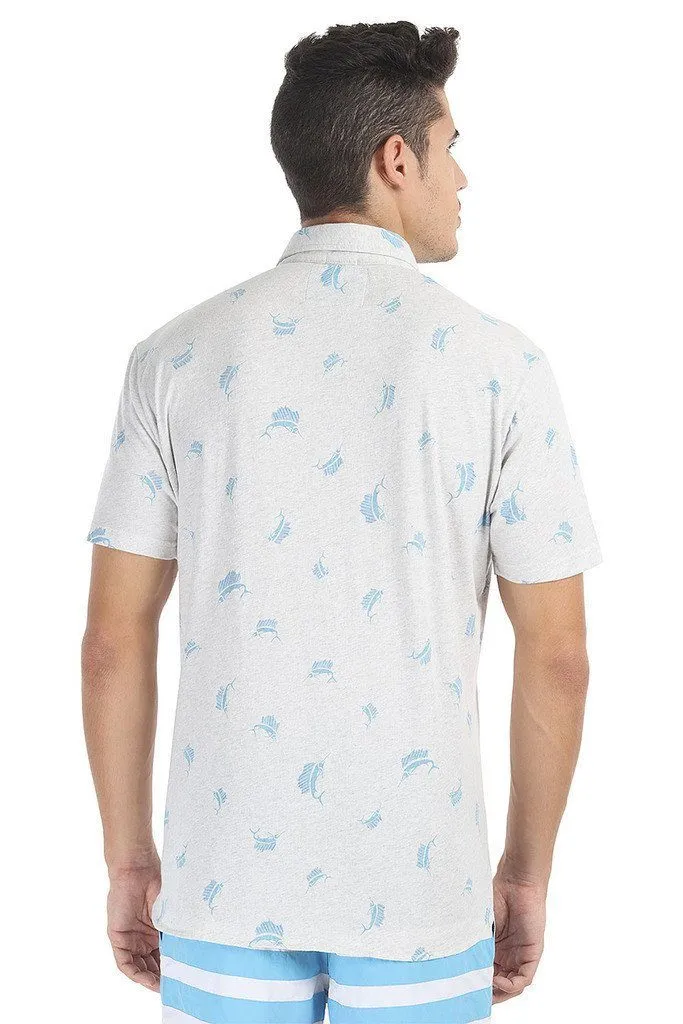 Fun Printed Soft Knit Polo