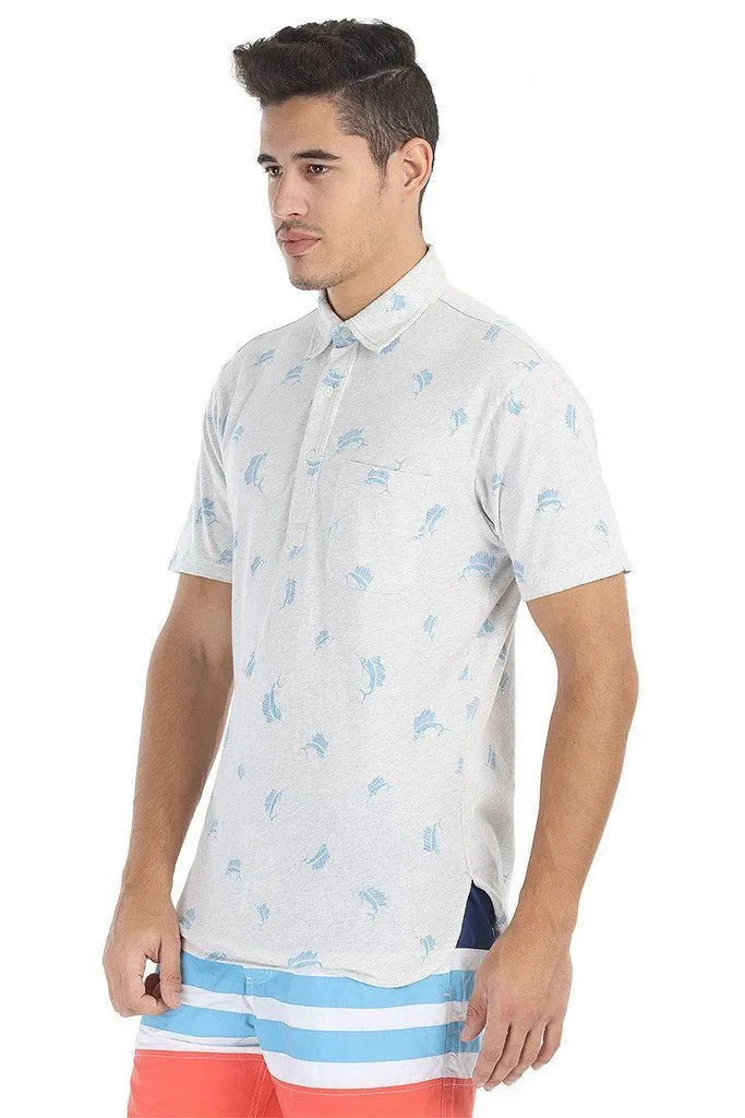 Fun Printed Soft Knit Polo